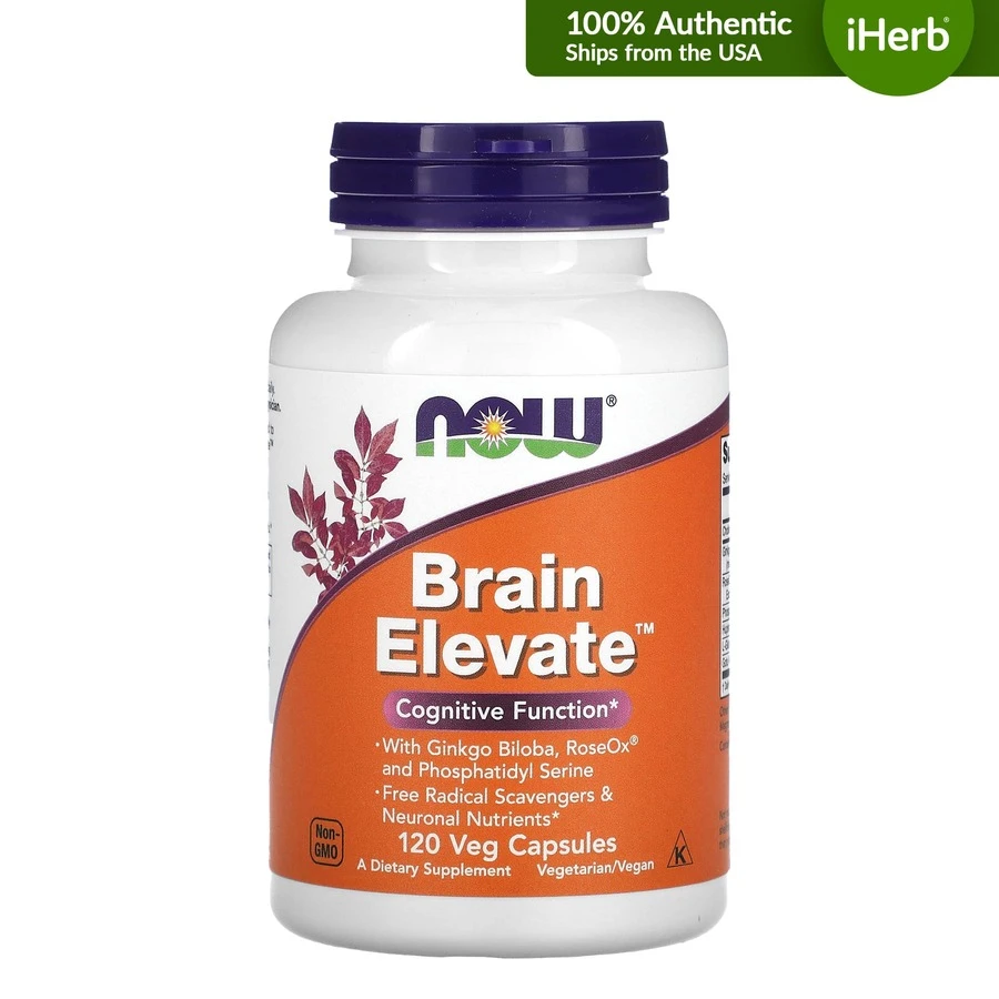 NOW Foods Brain Elevate™, 120 Veg Capsules