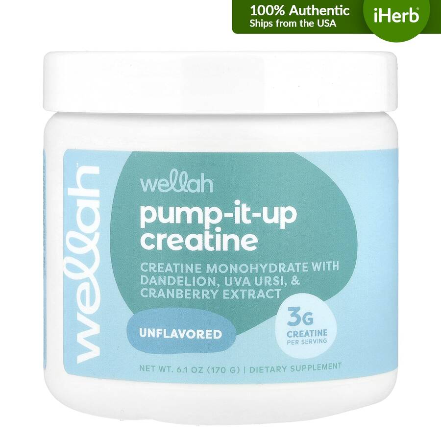 Wellah Pump-It-Up Creatine, Unflavored, 6.1 Oz (170 G) | SHEIN EUR