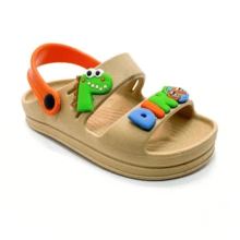 Children's Papete Sandal Men's Platform Dino Dinosaur Comfortable Soft Lightweight - 米色 - 查看 1