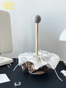 <Organiza de forma natural>, Organizador de madera grande para sujetadores de cabello, Soporte de exhibición de accesorios de alta calidad para sujetadores de cabello, scrunchies, cintas, fiesta de revelación de género, perfecto para cumpleaños, bodas, fiestas, el regalo perfecto para colegas, amigos y familiares, de vuelta a la escuela