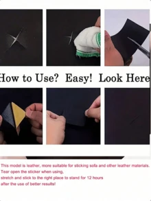 1PC Leather Repair Tape, Self Adhesive Leather Repair Patch For Sofas Couch Furniture Car Seat, Leather Rip Repair Kit Self-Adhesive Leather Refinisher Cuttable Sofa Repair, For Hotel/Restaurant/Office/Commercial For Workshops&Stores