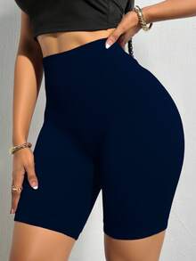 Short Biker Mujer Shores Deportivos Dama Chort Gym - Azul Marino - Ver 5