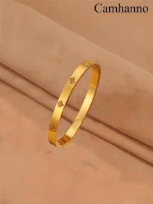 Camhanno Bộ 5 vòng tay thép không gỉ nhiều màu sắc, thiết kế độc đáo, thời trang đa năng, tinh tế và thanh lịch, lựa chọn quà tặng lý tưởng, không phai màu. - Nhiều màu - Xem 21