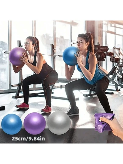 1 pieza Pelota de yoga mini, Pelota de ejercicio para glúteos, Pelota pequeña anti-explosión para Pilates y fitness, Pelota universal para yoga, Pilates, gimnasia y fitness