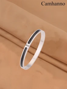 Camhanno 5/1pc Personalized Multi-Color Stainless Steel Bracelet Set With Unique Design, Fashionable , Multi-Element Design, Exquisite And Ideal Gift, Non Fading Jewelry, Fashionable