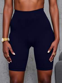 Short Biker Mujer Shores Deportivos Dama Chort Gym - Azul Marino - Ver 7