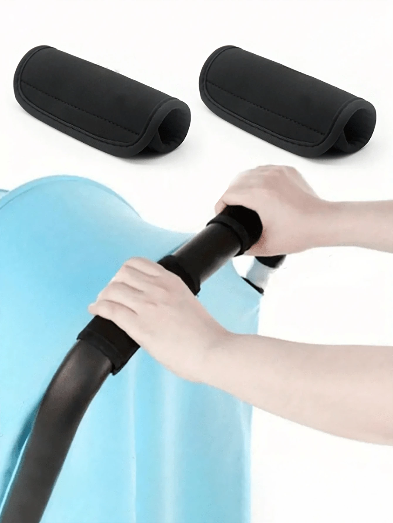 2 件装婴儿推车手套多功能行李箱手柄套把手套 - 黑色 - 查看 1