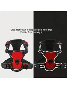 PETSIN Dog Harness, No-Pull Pet Harness With 2 Leash Clips, Adjustable Soft Padded Dog Vest, Reflective No-Choke Pet Oxford Vest With Easy Control Handle For Large Dogs-The Vest And Rope Are Not A Set Set And Need To Be Purchased Separately