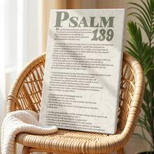Sage Green Wall Art, Modern Scripture Poster, Poster, Psalm Quotes, Scripture Art, Wooden Framed Canvas Poster - Framed, Vertical - Framed Canvas - View 4