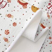 2pcs, Christmas Gingerbread Man Design Hand Towel, Dish Towel, Soft And Absorbent Hand Towel, Towel, Tea Towel For Restaurant Table Decoration, Suitable For Cooking, Bathroom, Housewarming Gift, Birthday Gift, Mother's Gift