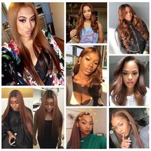 BINF Color #4 Chocolate Brown Straight Human Hair Bundles Brown Bundles Human Hair 1/3/4 Bundles Dark Brown Straight Bundles - 顏色 4 - 查看 11