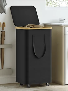 75L/100L/150L 带盖内衬洗衣篮，大容量洗衣篮，带手柄和盖子，可折叠衣物收纳篮，带可拆卸内袋，可收纳衣物、玩具、毛巾