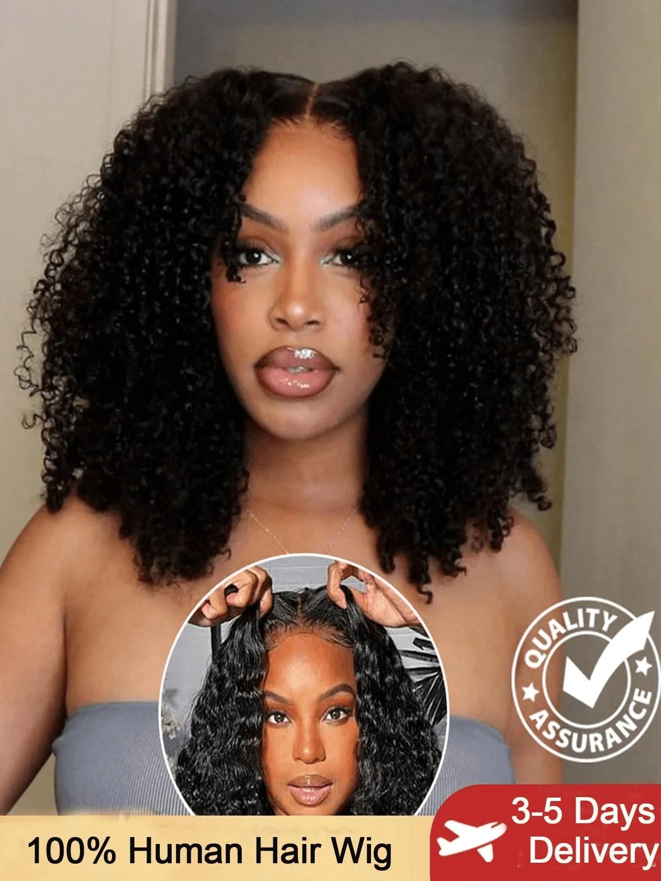 Uveous Black Lace Front Wigs Human Hair Pre Plucked Bleached Knots 12A 180 Density 13x4 HD Ombre Honey Blonde Deep Wave Human Hair Wigs With Baby Hair - Natural Black - 查看 1