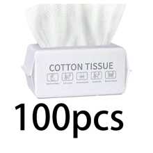 50pcs/100pcs Disposable Face Towels, Soft Dry Wipes, Facial Cleansing Wipes, Facial Cleansing Wipes, Skincare And Makeup Remover Wipes, Perfect Cleaning Products For Home, Daily, Travel, Washing, Cleaning, Etc. (New And Old Models Are Randomly Sent, With The Same Quality)
