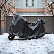 1 Outdoor EVA Solid-Color Bicycle Cover, All-Season Protective Cover, Rainproof, Sun-Proof, Snow-Proof, Frost-Proof, Ice-Proof, Dust-Proof, Fallen Leaf Proof, Wear-Resistant And Easy To Clean, Not Easy To Age, Thickened Black And Gray Waterproof Sunshade Canopy - Multicolor - View 4