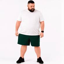 Tactel Plus Size Men's 3-Piece Bermuda Shorts - Sports Casual - Hải quân/Quân đội Xanh lá cây/Chì - Xem 5