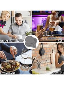 Juego de 4 salvamanteles de silicona - Soportes para ollas resistentes al calor y antideslizantes, almohadillas calientes de cocina, tapete de silicona duradero para platos, abrebotellas y posavasos de uso múltiple