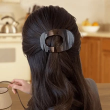 1 Piece Abalone Claw Clip With A High-End Feel, New Style Of Hair Clip With A Flat Horizontal Clip At The Back Of The Head - Multicolor - View 4