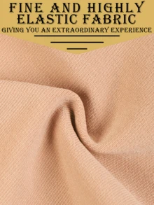 1条女士600D植绒保暖连裤袜，时尚简约天鹅绒薄纱连裤袜，柔软保暖，修身剪裁，适合外穿 - 杏色 - 查看 7