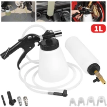 Lislark 1 Set 1L Capacity Brake Fluid Replacement Tools Car Brake Bleeder Kit Oil Change Pump Oil Change Equipment Kit Plastic - White - View 3