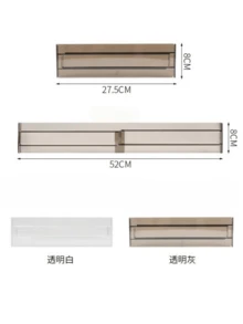 Adjustable Drawer Organizer - Expandable Transparent Dividers, Suitable For Kitchen, Bedroom And Closet Storage, Movable Dividers, Help Home Organization - Multicolor - View 6