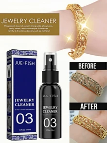JUE FISH Jewelry Cleaning Solution - Cleans Diamonds, Necklaces, Gold. Jewelry Cleaning & Care Liquid For Gold, Silver, Pearls, Watches, Rings. Removes Tarnish, Prevents Oxidation. Also Used For Cleaning Gold, Silver Jewelry, Watches, Electronics. Diamond Ring Tarnish Remover - Multicolor - View 1