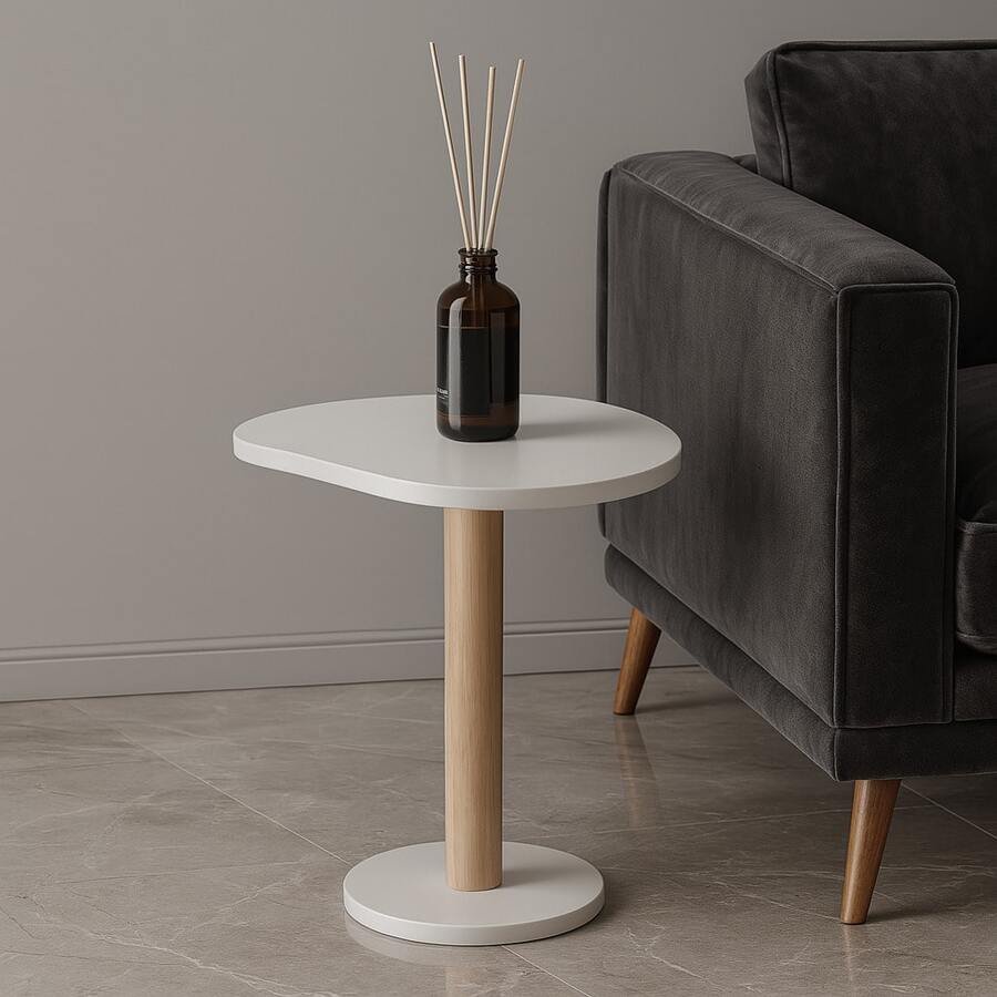 Corner Table Living Room Decoration Organic Corner Table - trắng - Xem 1