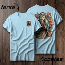 Our Lady T-Shirt Exclusive Premium Shirt - Baby Blue - View 1