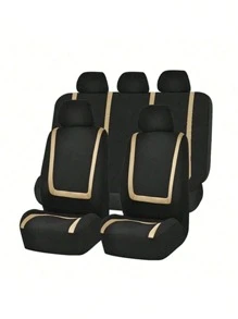 Universal Fit Car Seat Covers – 9PCS (Full Set), 4PCS (2-Seat), 2PCS (1-Seat) Options – U-Shaped Stripes Design, Non-Slip & Wear-Resistant, Airbag Compatible With GM, SUV, Sedan, Van – Easy Clean & Stylish Interior Upgrade
