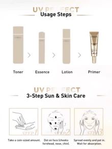 L’Oreal Paris 2支15毫升UV完美金色管状防晒霜，广谱防护，高SPF值，适合日常/户外使用，防水，控油，轻盈保湿，富含维生素E和天然植物提取物。 - 新多重防護隔離霜外禦小樣 - 查看 8