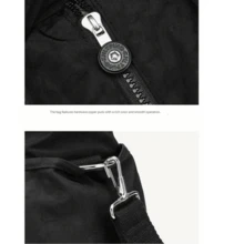 Practical Nylon Crossbody Tote Bag For Women - 黑色 - 查看 10