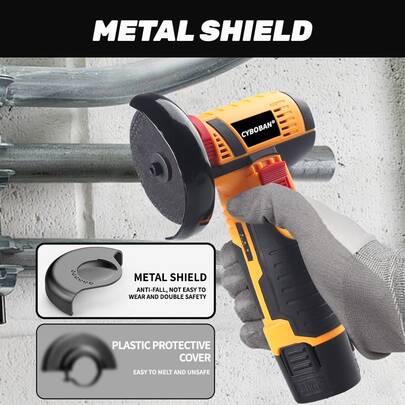 CYBOBAN Electric Tools, 12V Micro Angle Grinder, Rechargeable Lithium Micro Angle Grinder, 2.0Ah Large Capacity Lithium Battery, 1.3A Charger, Faster Charging, Lightweight Machine, Low Noise, 6 3-Inch Grinding Wheels For Free. Multi Functional Integration Of Rust Removal, Cutting, And Polishing. Suitable For Home Repair