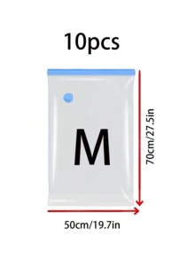 20/15/10/9/8/5/1pc Vacuum Compression Bags, Vacuum Bags, Clothes Storage Bags, Travel, Storage Bags, Vacuum Pump, Clear Vacuum Bags, Women Summer Clothes, Clothes Storage Set, Clothes Vacuum Pump, Travel Storage Bags, Clothes Storage Bags, Home Luggage Bags, Reusable Vacuum Compression Bags That Can Save 80% Space, Suitable For Coats, Shirts, Quilts, Pants, Home, Dorm, Hanging Cabinet, Wardrobe, Bedroom, Bathroom, Travel Accessories, Home Storage, Back To School Season - Multicolor - View 19
