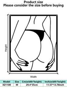 1pc Modern Black Metal Sign - Decorative Bathroom Wall Art, Hanging Iron Sculpture, Wall Mount Design For Home Decor, Unique Gift Idea, Rust-Resistant, Easy To Install