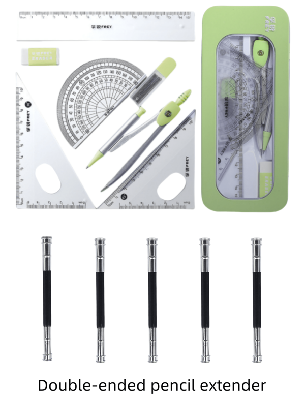 7pcs/20pcs Math Drawing Tool Set In Compass And Ruler Style With Eraser For Student Exam And Homework, Suitable For Elementary Students Back To School