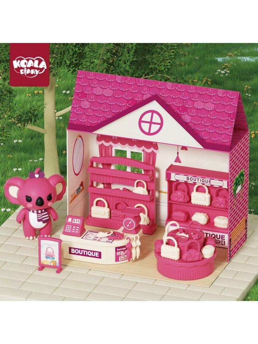 Diary Simulation: Home, Bakery, Store, Supermarket, Cardboard House, Dollhouse Scene, Mini Toy - Multicolor - View 1