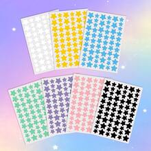 60/360张派对装饰贴纸,彩色装饰贴纸仅供装饰之用(非化妆品)。可与遮瑕膏、隔离霜、彩色、透明、痘痘贴、痘痘贴一起使用,适用于派对、节日照片装饰、脸部装饰贴纸、化妆配件、圣诞节 - 彩色 - 查看 10