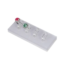 Acrylic Ring Display Stand, Multi-Type Ceramic White Jewelry Organizer Holder For Rings, Tabletop Display - Multicolor - View 17