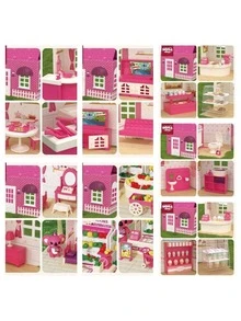 Diary Simulation: Home, Bakery, Store, Supermarket, Cardboard House, Dollhouse Scene, Mini Toy - Multicolor - View 6