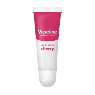 Vaseline [10毫升]|櫻桃密集修護唇部精華啫咖哩| 豐唇啫咖哩唇膏 |保濕唇膏蘊含透明酸和微滴| 深層修護極度乾燥、皸裂的雙唇| 夜間唇膜| 韓國製造