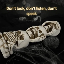 1pc Skeleton, Ghost Bride & Groom Resin Painted Tabletop Decor For Christmas Decor - Multicolor - View 5