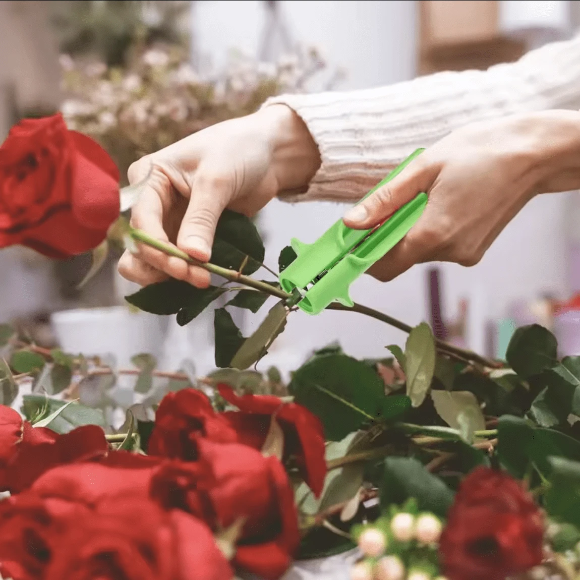 Rose Thorn Stripper - Efficient Flower Leaf Remover, Easy-To-Use Cleaner Cutter For Home & Garden Flower Arranging Flower Thorn