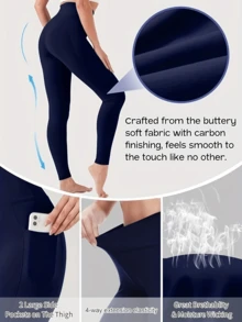 4pcs Sport High Waisted Seamless Leggings For Women - Slim Tummy Control Butt Lifting Legging For Running Cycling Yoga Pickleball Exercise Casual - 4 CÁI (Đen + Xám + Đỏ + Xanh) - Xem 4