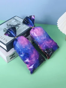 50 Pcs Colorful Starry Sky Gift Bags, Plastic Glass Paper Gift Bags, Mysterious Starry Sky Themed Gift Packaging Bags, Storage Bags, Colorful Starry Sky Gift Bags, Suitable For Party Decoration, Birthday Party Decoration, Wedding Party Decoration, Baby Party Decoration, Bridal Shower Packaging Bags, Party Gift Packaging Bags, Christmas Party Decoration Supplies