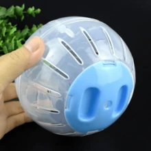 1 个透明仓鼠跑步球 - 耐用塑料小型宠物运动玩具，带通风孔，无需电池，适合日常活动和锻炼，仓鼠玩具，宠物活动装备，气流设计，易清洁材料