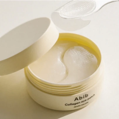 Abib Collagen Eye Patch Jericho Rose Jelly 90GM - Revitalizing Collagen Eye Patches With Rose Of Jericho