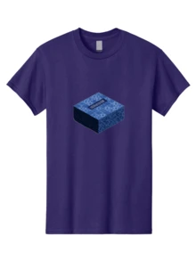 Jungle-Bundles Men's Graphic Tee, 100% Cotton, Comfortable Casual Summer Wear, Machine Washable, Travel Clothes, Blue Patterned Box, Modern Design, Geometric Shapes, Bluebushlands Branding, Luxury Packaging, Gift Box, Blue Hues, Decorative Elements, Stylish PresentationClothing Salesgraphic T-Shirt, Custom T-Shirt, Funny T-Shirt, Men's T-Shirt, Top, Crew Neck - BAG623