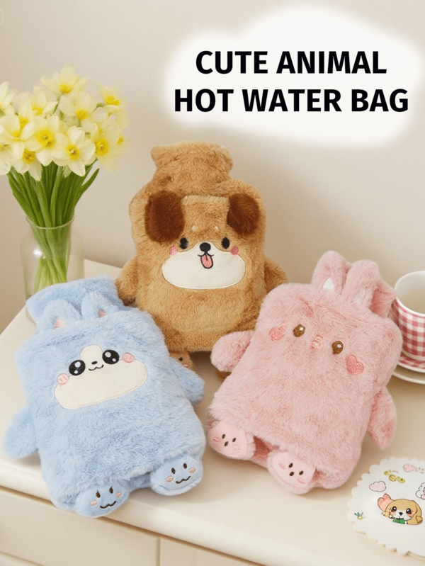 Cartoon Plush Water-Filled Hot Water Bottle Cute Thickened Hand Warmer Bag Water-Filled Hot Water Bag,Women Valentine Gift Birthday Boyfriend Girlfriend