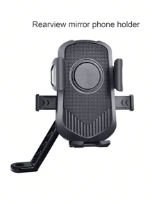 1 件可旋转自行车/摩托车手机支架，采用优质 ABS 材料制成，稳定，适合户外骑行 - 卡扣式车把夹，兼容 4.7-7.2 英寸手机，夏季骑行必备 - 黑色 - 查看 12