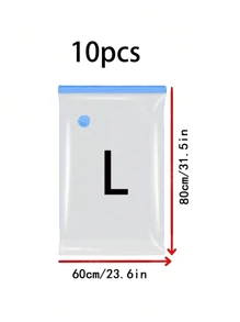 20/15/10/9/8/5/1pc Vacuum Compression Bags, Vacuum Bags, Clothes Storage Bags, Travel, Storage Bags, Vacuum Pump, Clear Vacuum Bags, Women Summer Clothes, Clothes Storage Set, Clothes Vacuum Pump, Travel Storage Bags, Clothes Storage Bags, Home Luggage Bags, Reusable Vacuum Compression Bags That Can Save 80% Space, Suitable For Coats, Shirts, Quilts, Pants, Home, Dorm, Hanging Cabinet, Wardrobe, Bedroom, Bathroom, Travel Accessories, Home Storage, Back To School Season - Multicolor - View 12